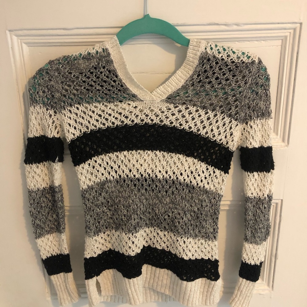 Justice Loose-Knit Sweater Hoodie